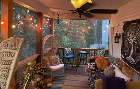 Our Cozy Fall Deck