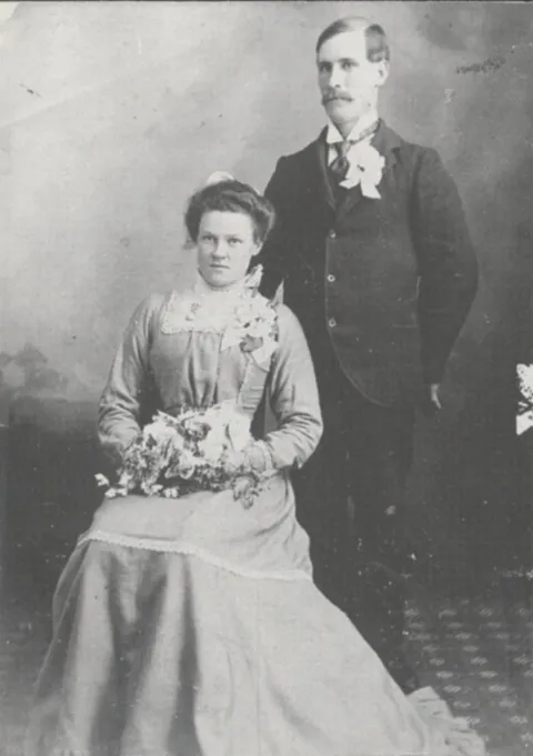 Maternal Great Grandparents' Wedding Day, 1903. 13 Years Later, He would Go Into Town On An Errand And Never Return