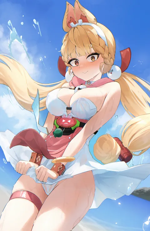 Alice feeling the breeze