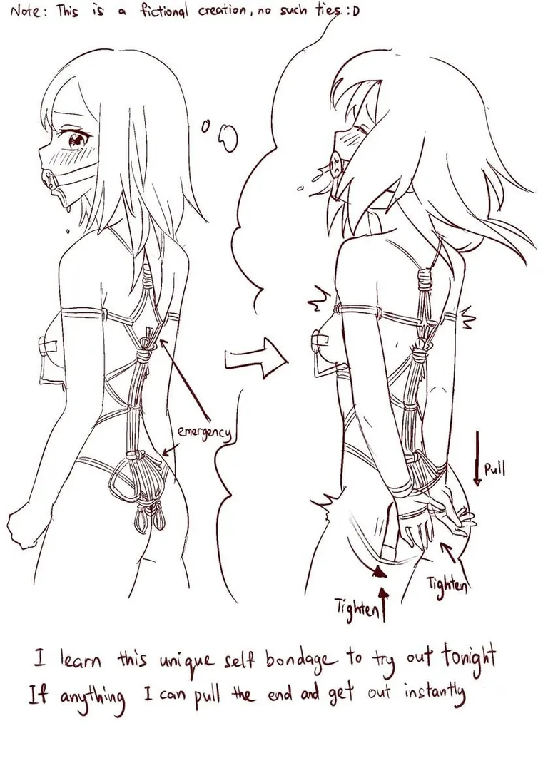 Yuki selfbondage gone wrong