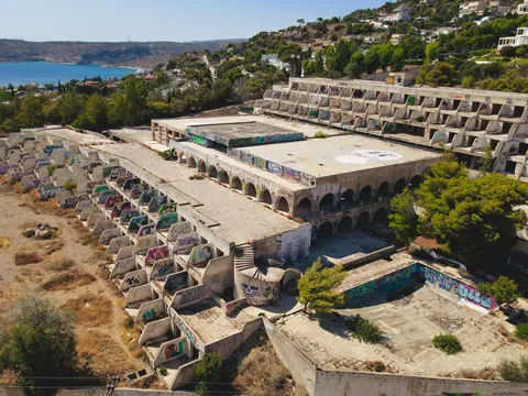 Abandoned resort in Greece