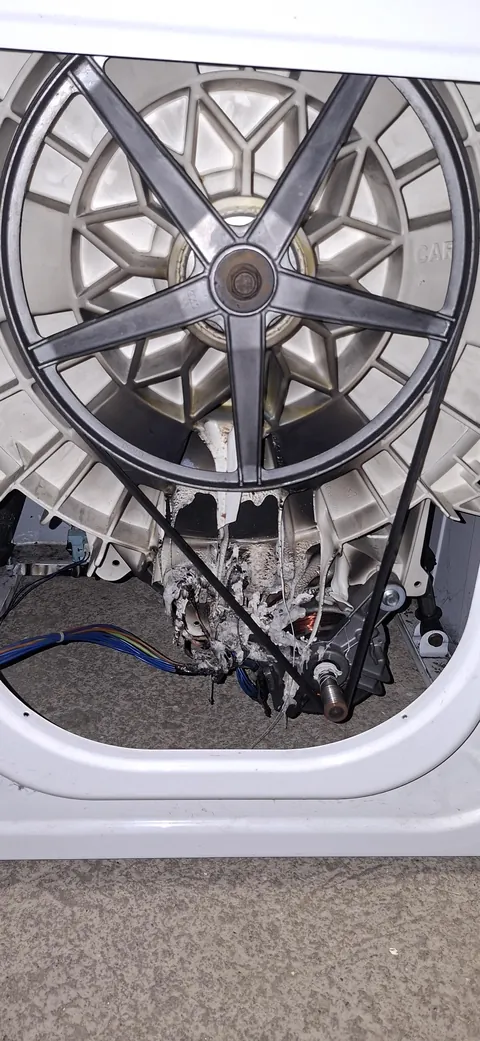 Woke up and found that my washing machine melted.