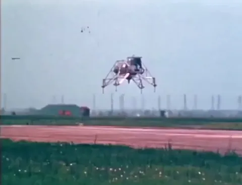 Neil Armstrong Ejected just seconds before his lunar training vehicle crashed
