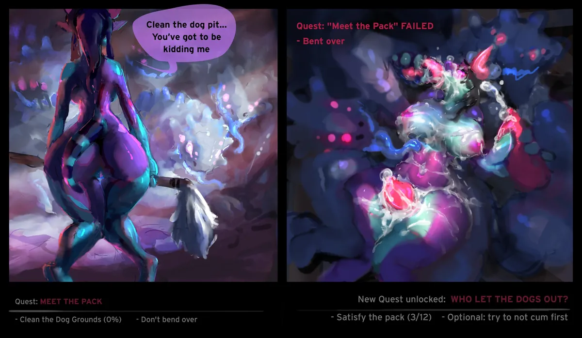 Squel's Cursed Collar 2 (2/2). by (convolute) [F/F/M]