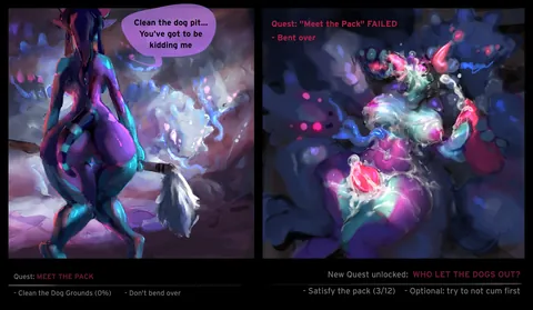 Squel's Cursed Collar 2 (2/2). by (convolute) [F/F/M]