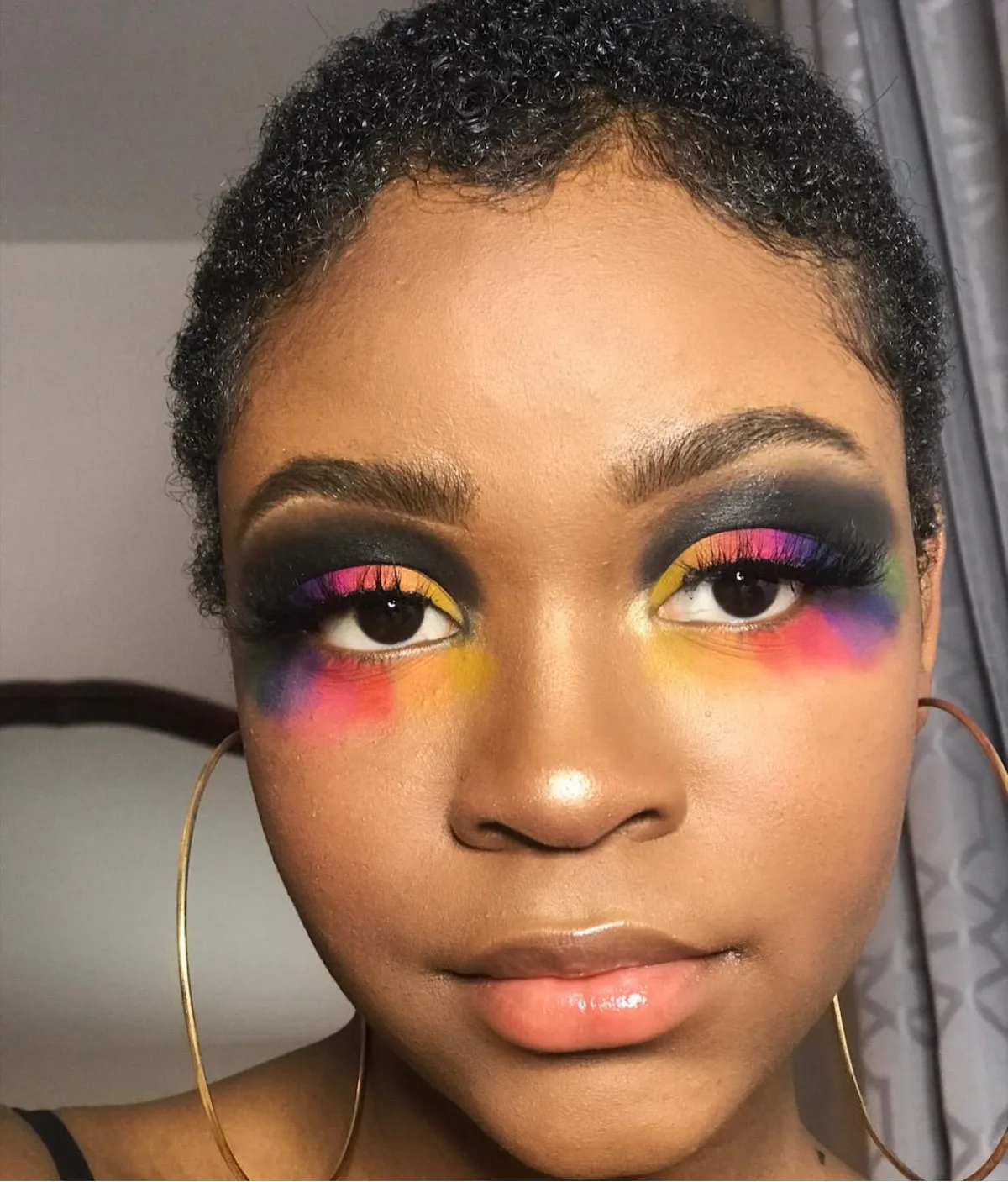 Rainbow below darkness