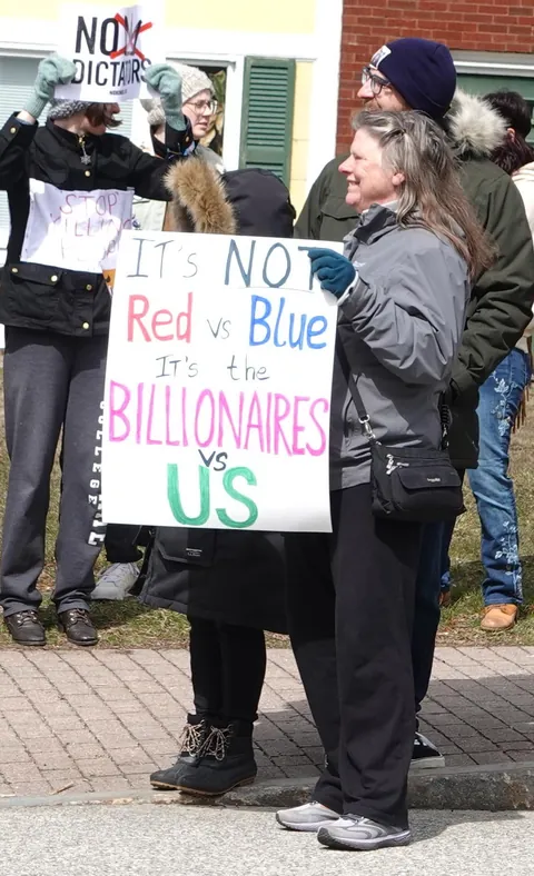 [OC] Best Signs from No Kings #3 Kennebunk, Maine