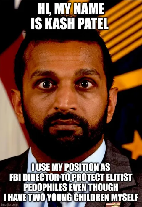 He has young kids himself yet he protects elitist p*dophiles.