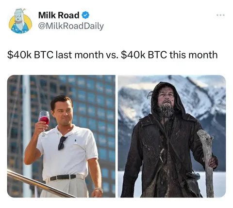 $40k BTC last month vs. $40k BTC this month