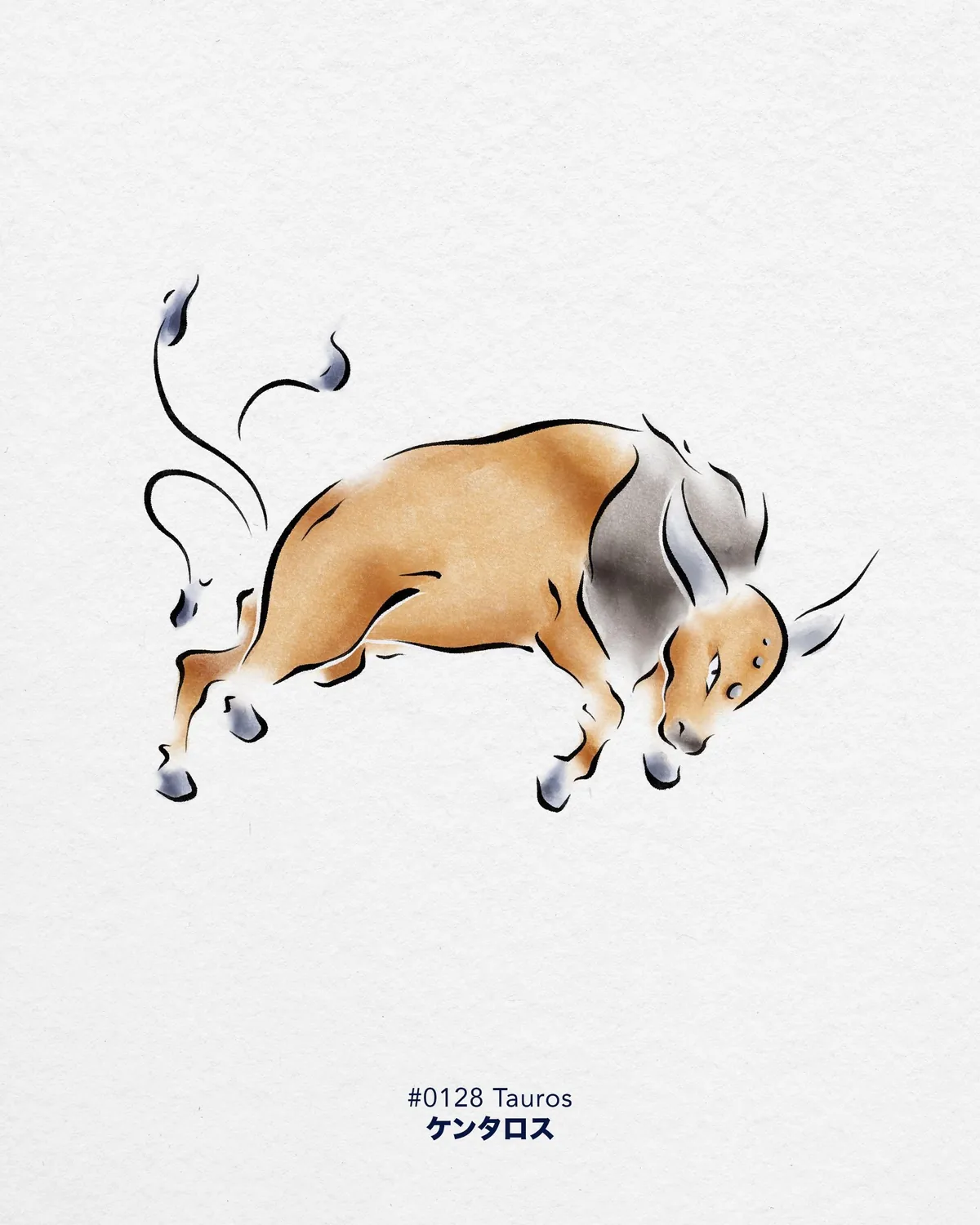 Pokemons in japanese traditional style