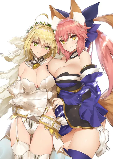 Tamamo &amp; Saber [FGO]