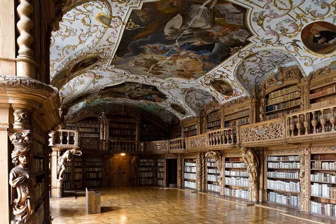 Waldsassen Abbey library in Waldsassen, Germany