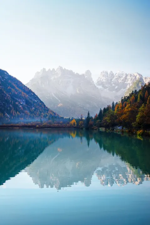 Morning in the Dolomites, Kristallspitze in the background [OC][1335x2000]