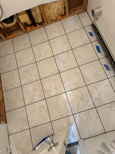 Washer flooded my laundry room so I learned how to tile.