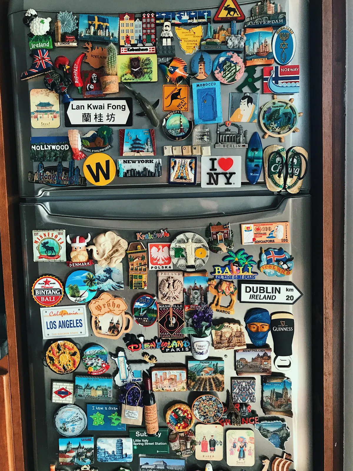 Everywhere I travel I buy a magnet for my mom’s fridge. Got a few so far!