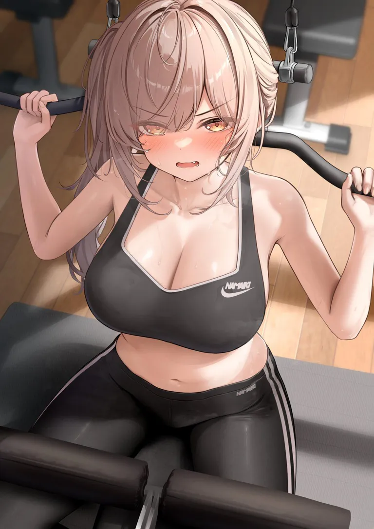 Watching her work out