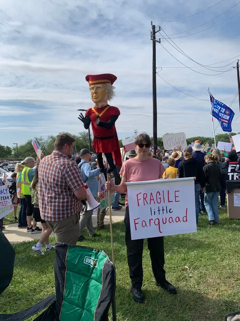 Some signs I saw at a No Kings protest today