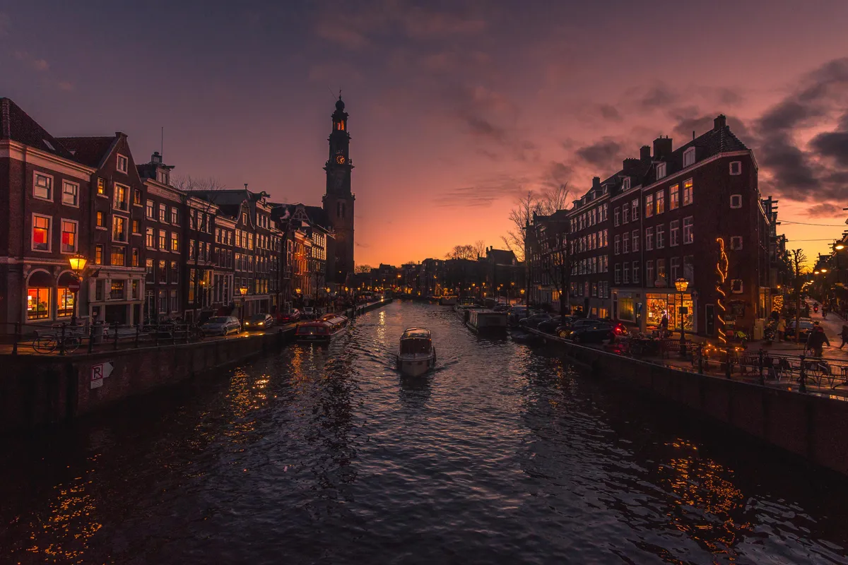 ITAP of a dreamy Sunset in Amsterdam