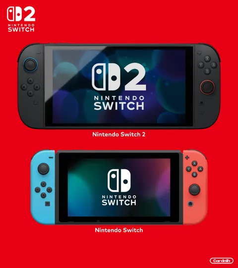 Switch 2 vs Switch 1 Size Comparison (Render by me)