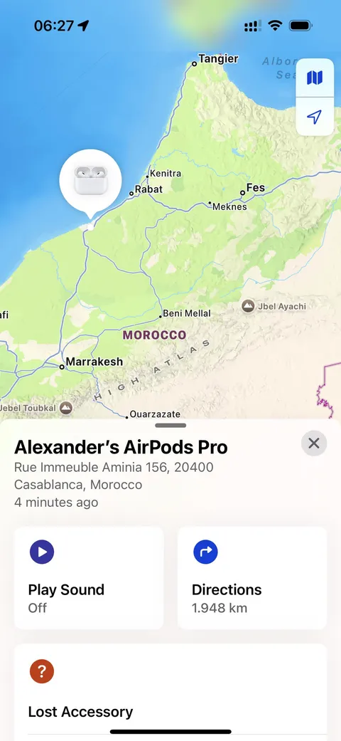 My AirPods made it to Casablanca. I didn’t.