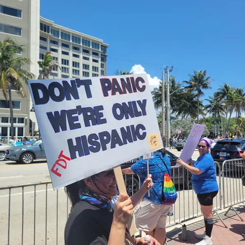 No Kings Protest Ft Lauderdale Beach 6/14