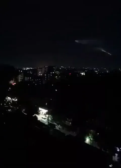 ICBM seen from Bangladesh after recent test by India over bay of Bengal