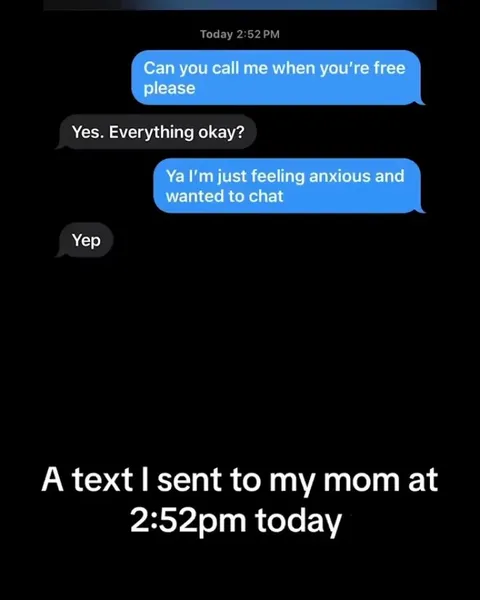 Parents travel 600 miles to comfort their daughter who felt anxious.