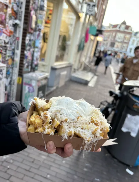[I ate] French fries in Amsterdam!
