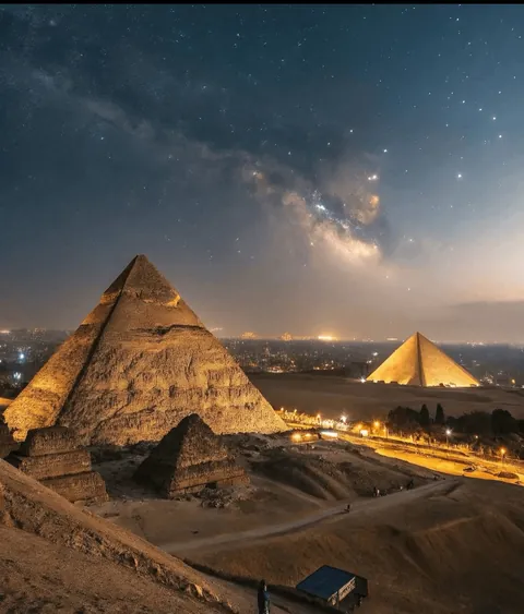 Me inside the pyramids of Egypt, it's different feeling guys