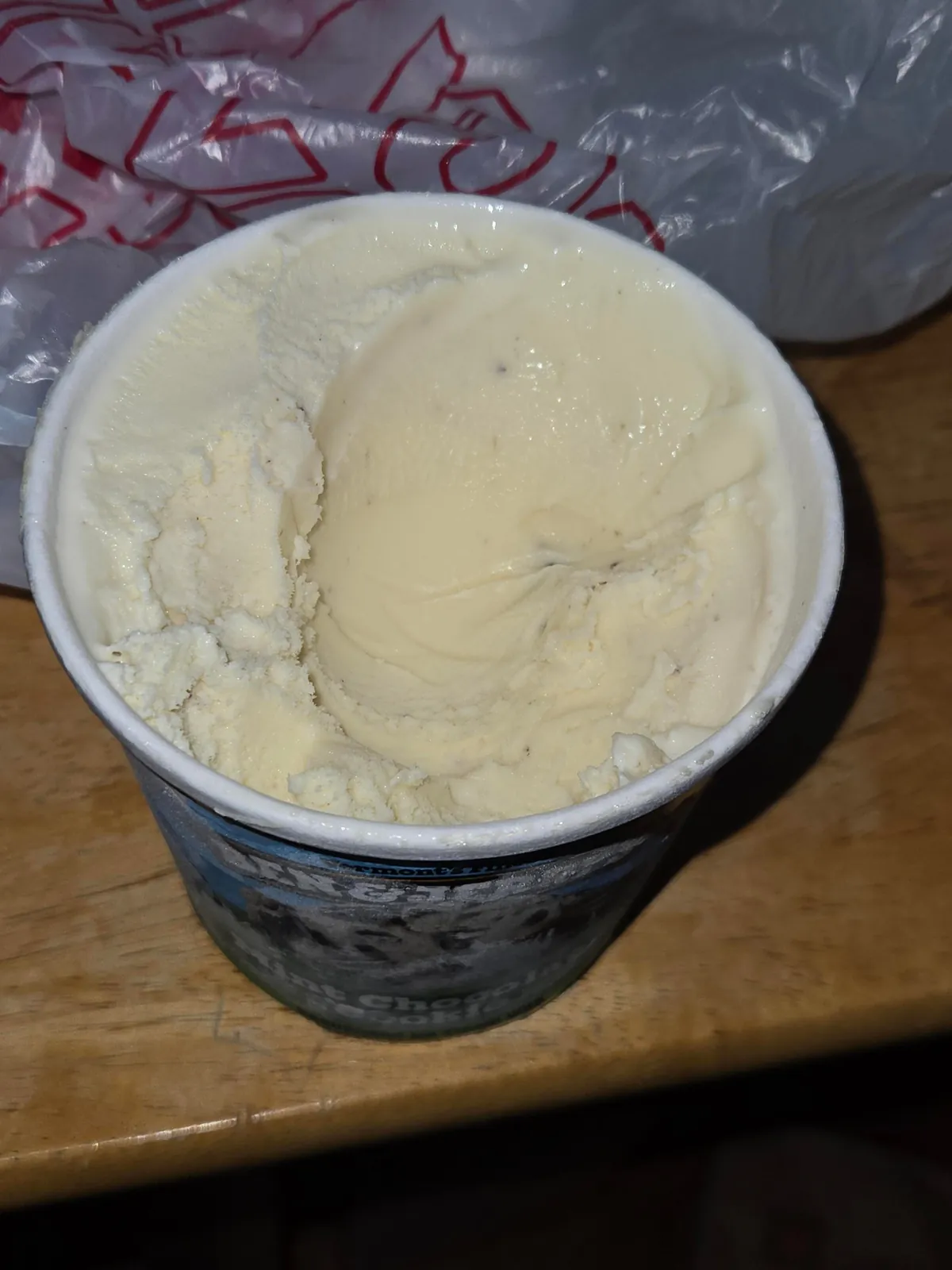 My Ben &amp; Jerry's Min't Chocolate Cookie ice cream had no cookie chunks...