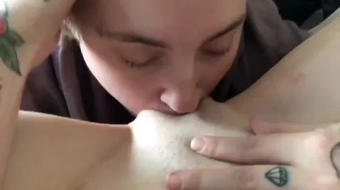 watching her friend suck everything out of her pussy