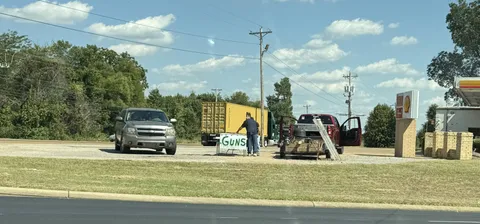 Guns for sale outside my local gas station