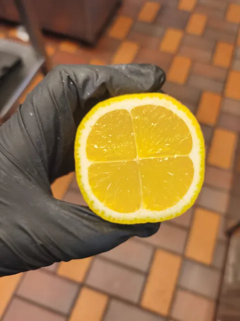 I found this strange lemon at workplace