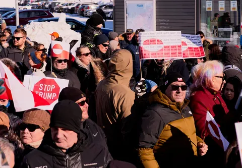 People of Nuuk Protest Against US Attempts to Take Over Greenland.
