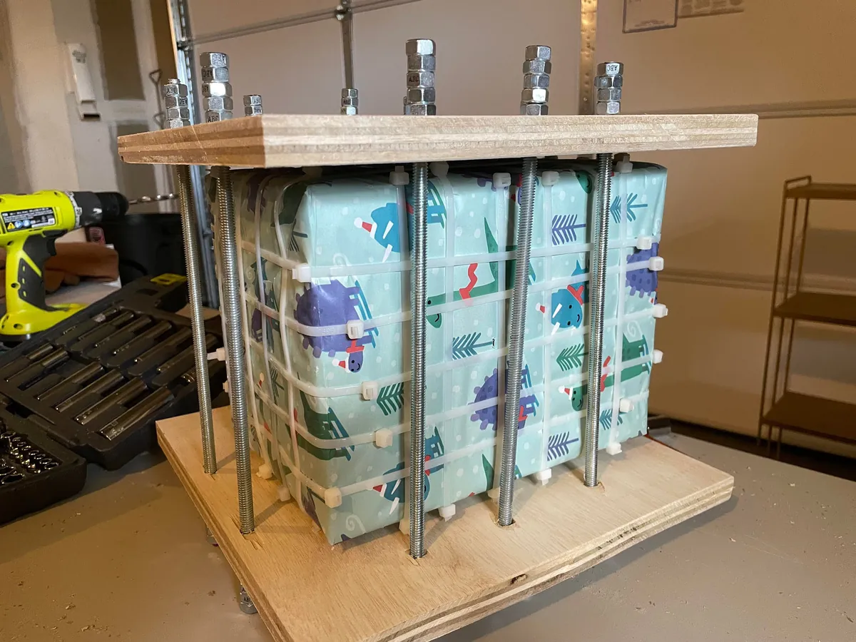 Wrapped this for my daughter this year (Outside to inside layers)