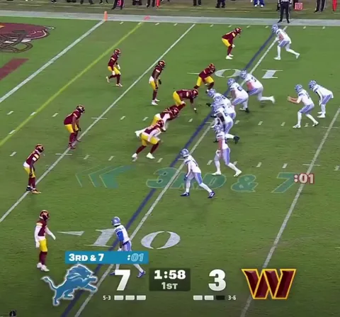 [Highlight] Amon-Ra St. Brown points at the 47th President and does his signature dance. A few moments later, St. Brown gets punched by a Commanders player