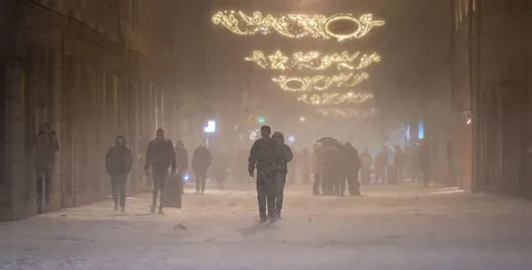 Winter in Kraków 2024, Poland.