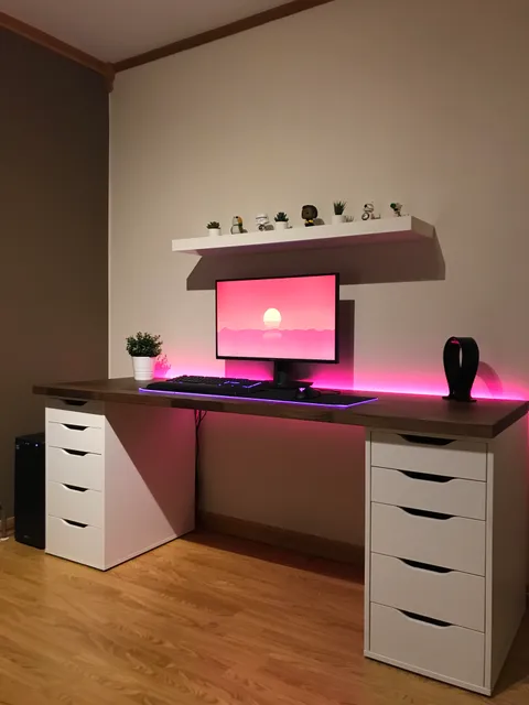 Finally finished my Ikea desk setup! What do you guys think?