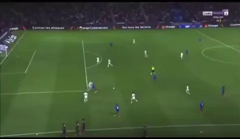 Ousmane Dembélé shot vs Italy