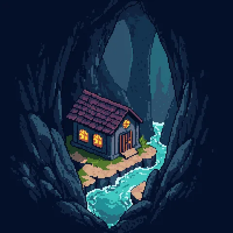 Shack in the caves