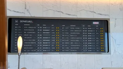 This old split-flap airport departure board.