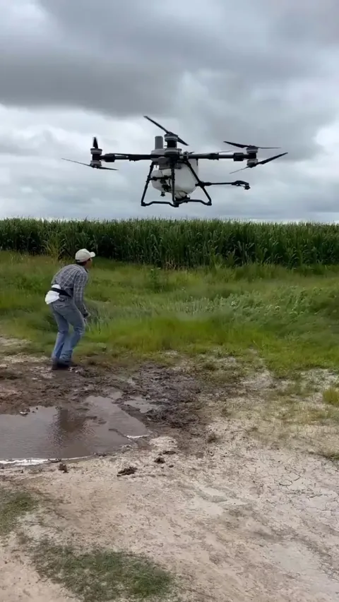 Jack testing the weight limit on new farm equipment.