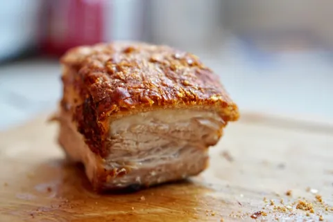 [homemade] Chinese Crispy Roast Pork