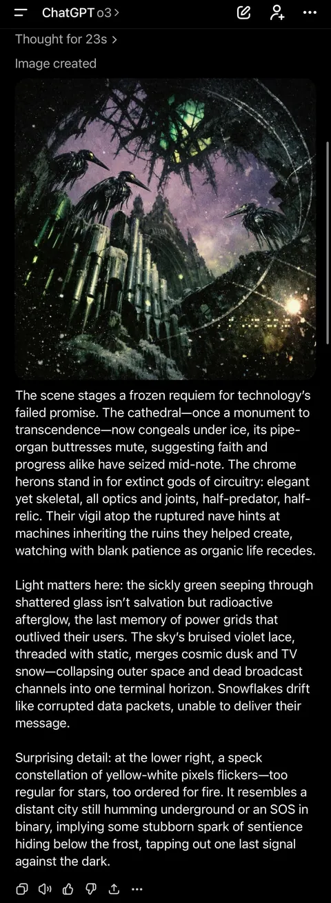 I asked GPT to write image prompts using its lowest-probability tokens