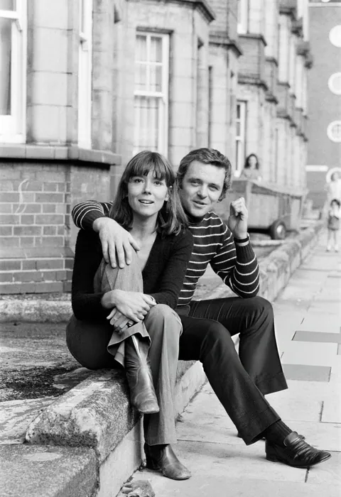 Diana Rigg and Anthony Hopkins photographed by Ron Burton on 19th September, 1972.