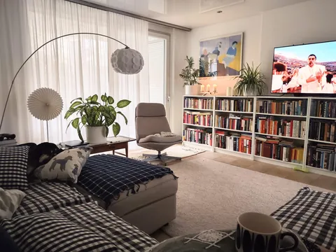 Cozy morning in our living room