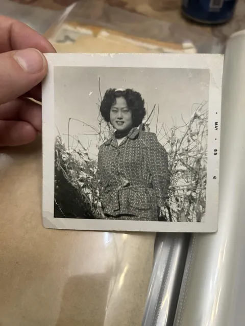Unknown Korean Woman during the Korean War, 1955. Still trying to figure out who she was and meant to my grandpa when he severed in the Marines. 