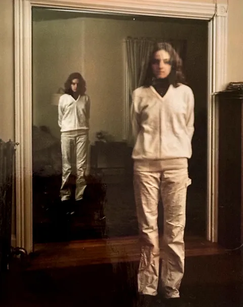 My dad took this double-exposure pic of my mother back in the mid-70s with a Polaroid camera