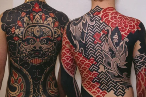 Back Tattoos by me, Sudanim (Rebel With A Cause - UK). Both Fully Healed.