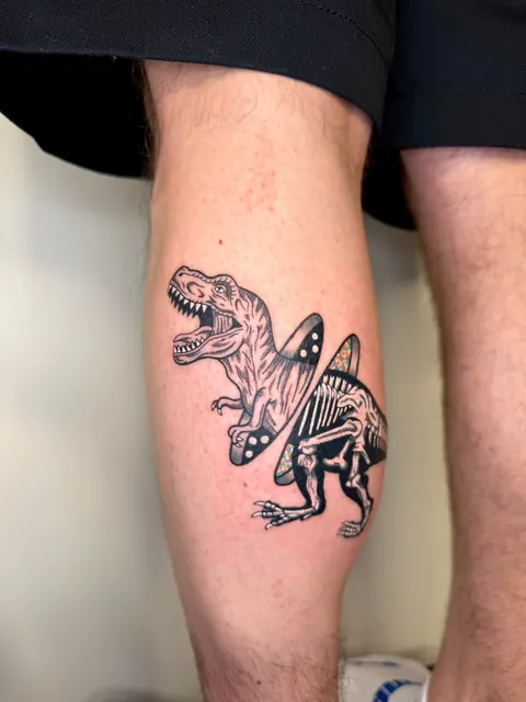 Portal T-Rex, Tattooed &amp; Designed by @derykwebb, Vancouver, WA
